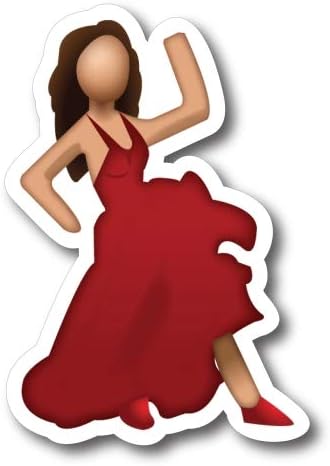 舞蹈表情符号磁贴贴纸非常适合汽车或卡车